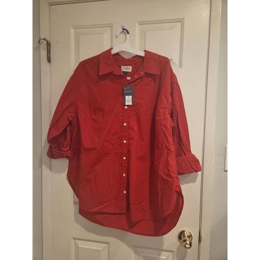 xxl , 2xl , plus size universal threads Classic Red Button-Up Shirt